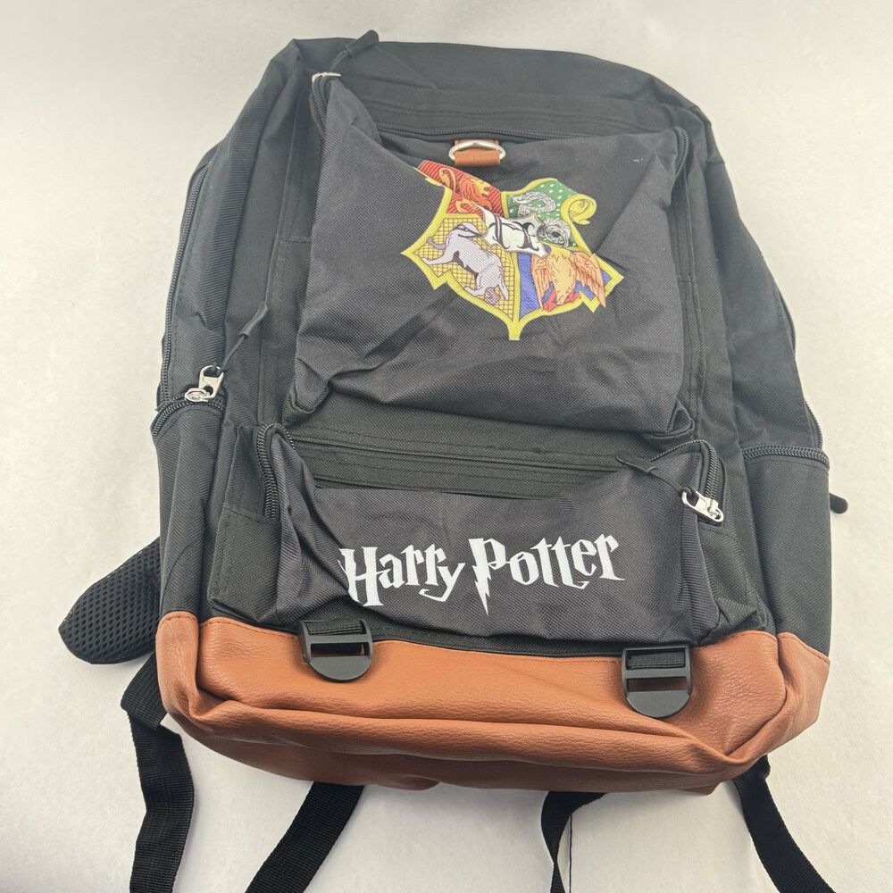 Harry Potter Gryffindor Backpack Black Student Knapsack Shoulder Bag New